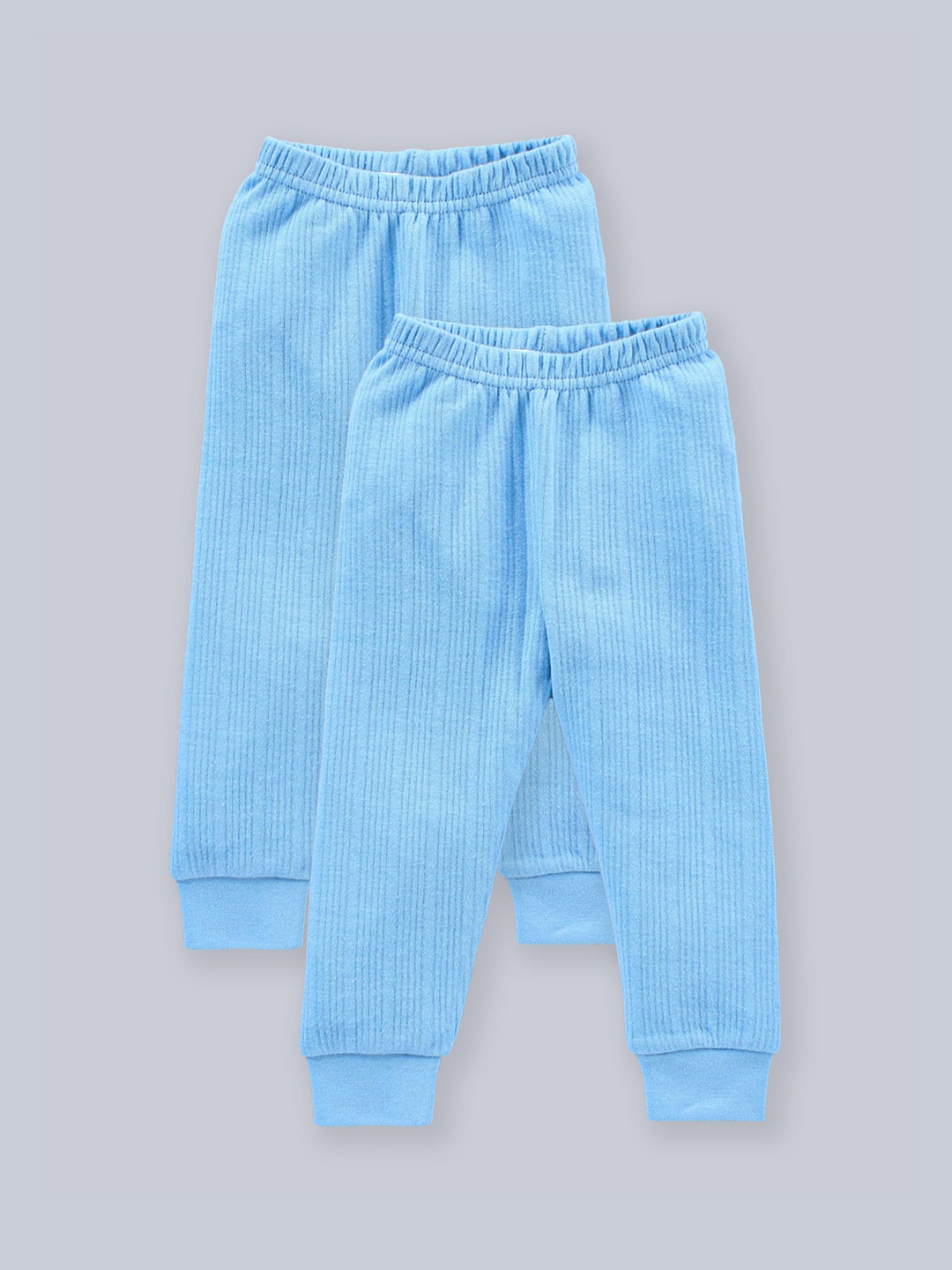 

Aerowarm Infant Kids Pack Of 2 Blue Cotton Thermal Bottoms