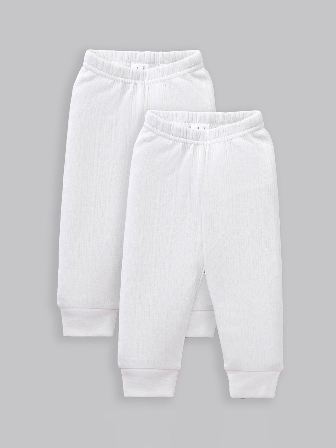 

Aerowarm Kids Pack Of 2 White Striped Patterned Thermal Bottoms
