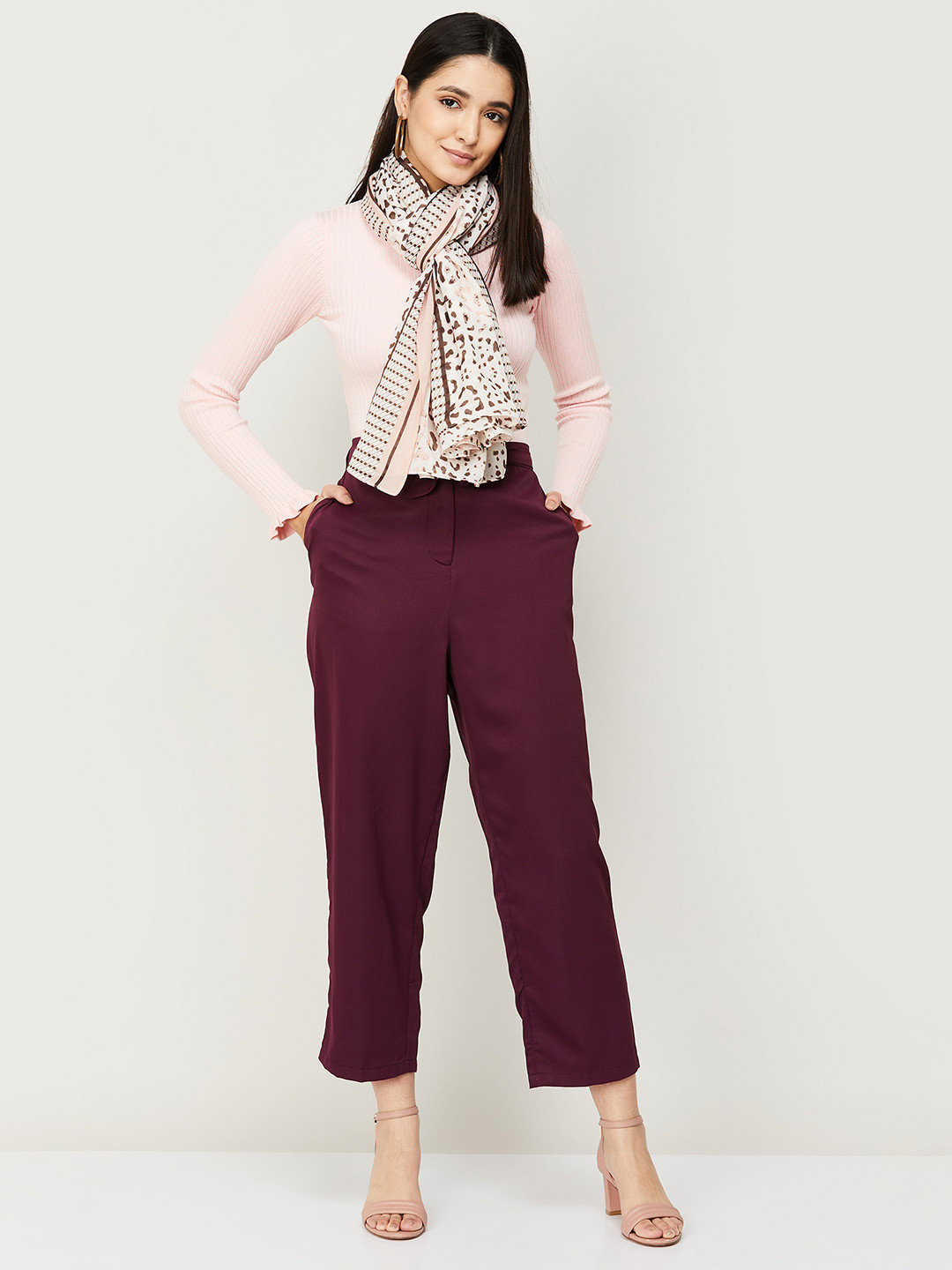 

Ginger by Lifestyle Women Beige & Brown Printed Cotton Stole