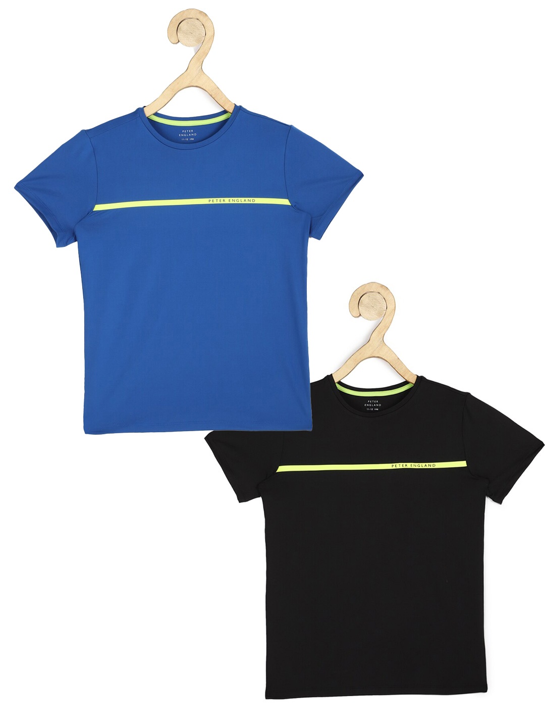

Peter England Boys Pack Of 2 Black & Blue T-shirt
