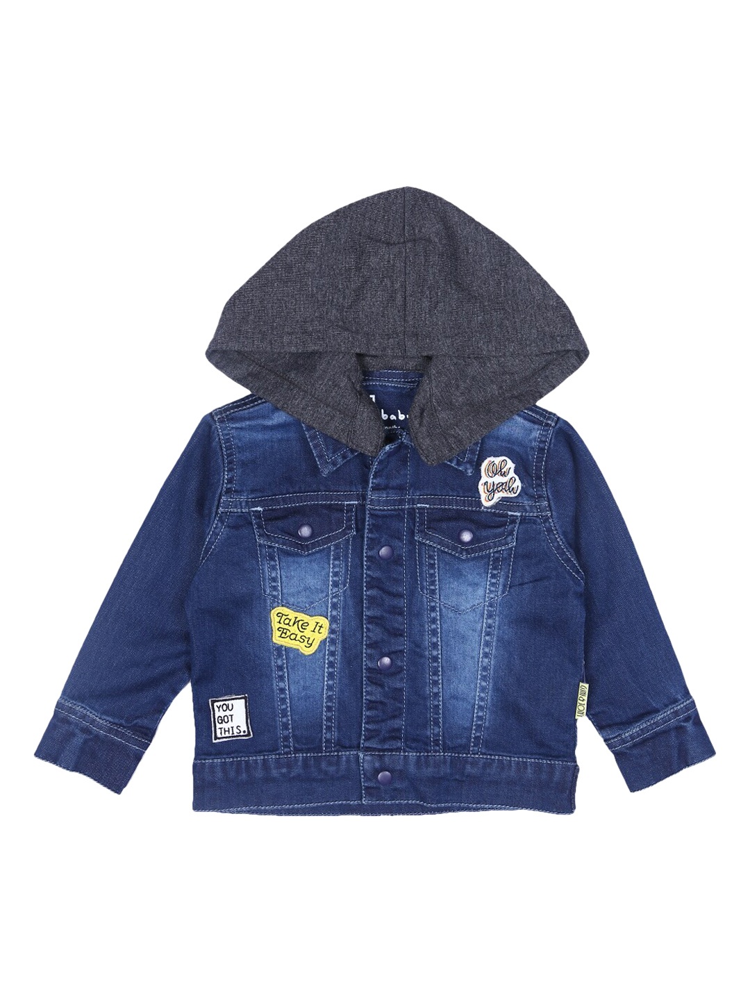 

Gini and Jony Boys Blue Washed Cotton Denim Jacket