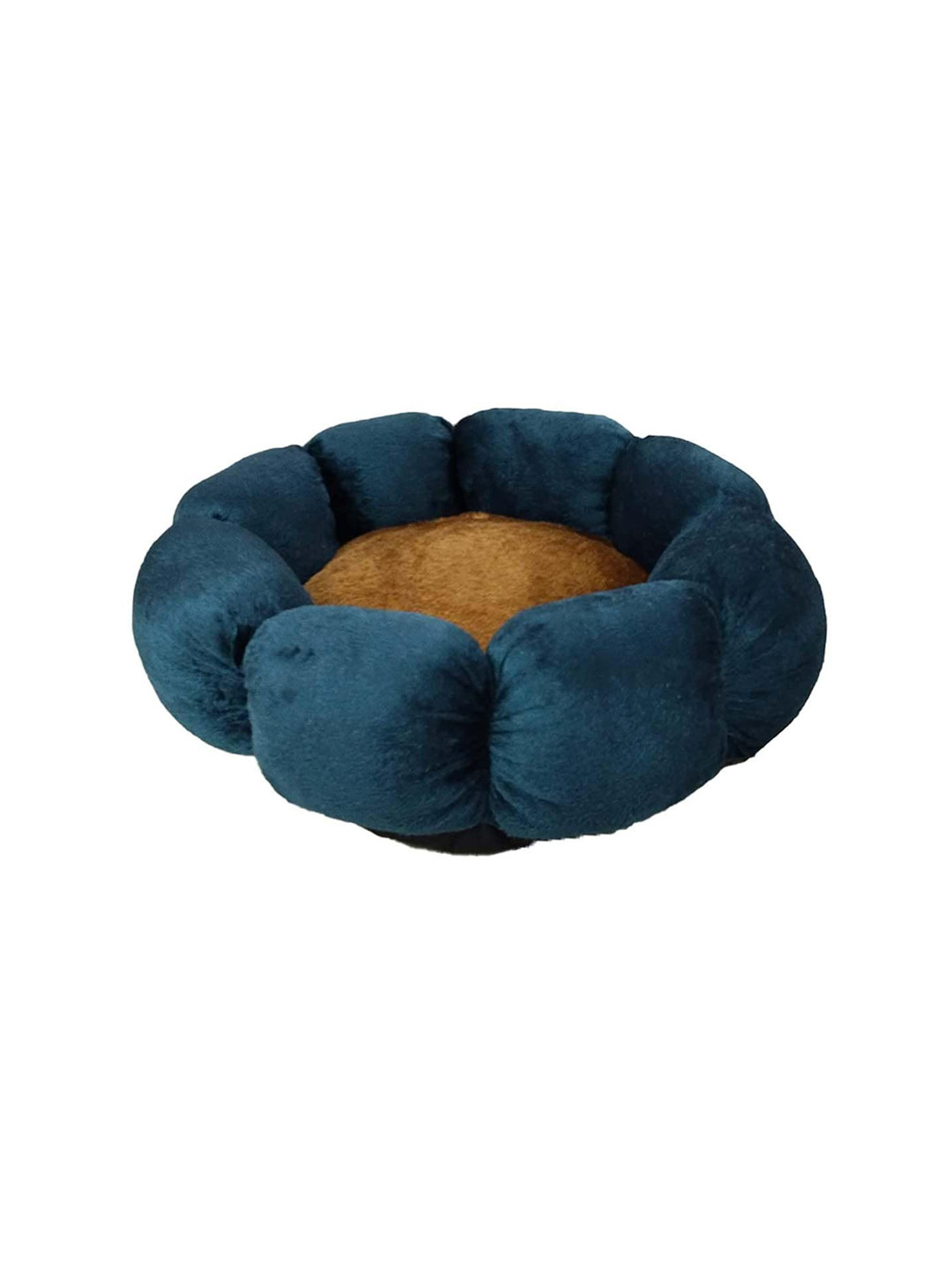

Lulala Brown & Blue Soft Velvet Pet Bed