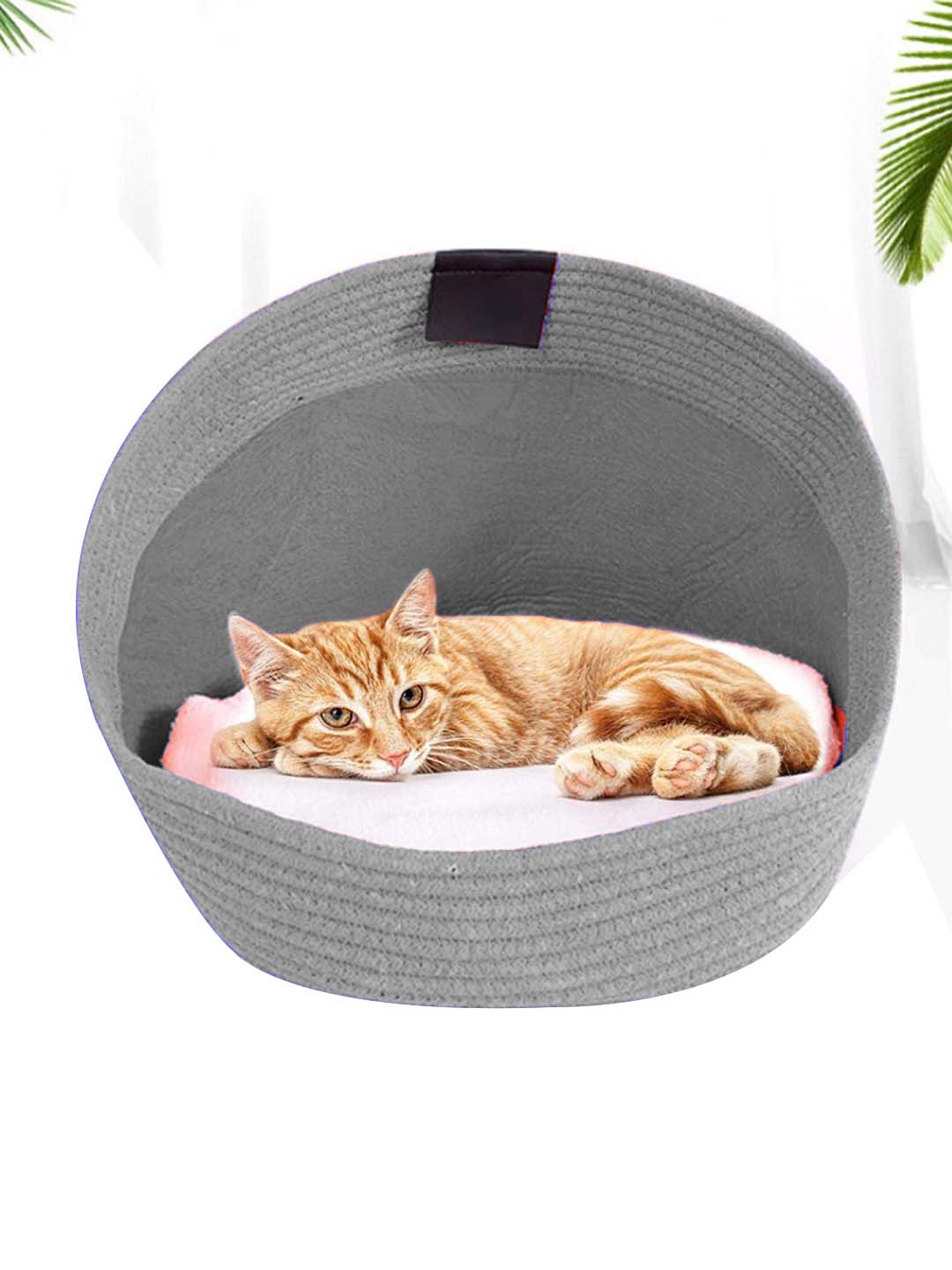 

Lulala Grey Solid Cave Cat Beds