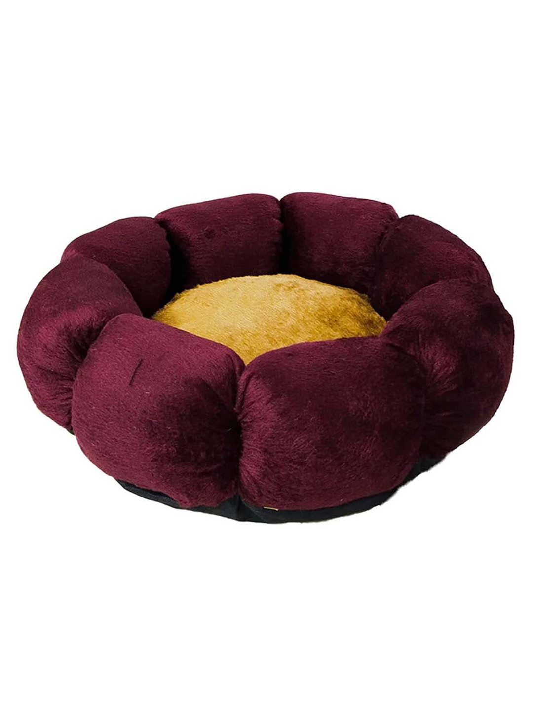 

Lulala Maroon Solid Velvet Pet Bed