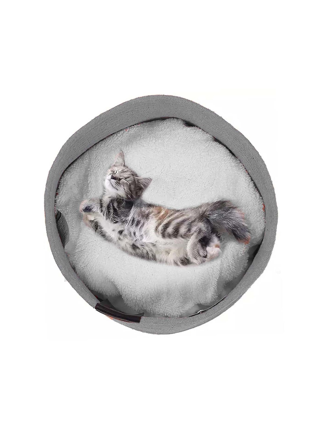 

Lulala Grey Solid Cotton Pet Bed