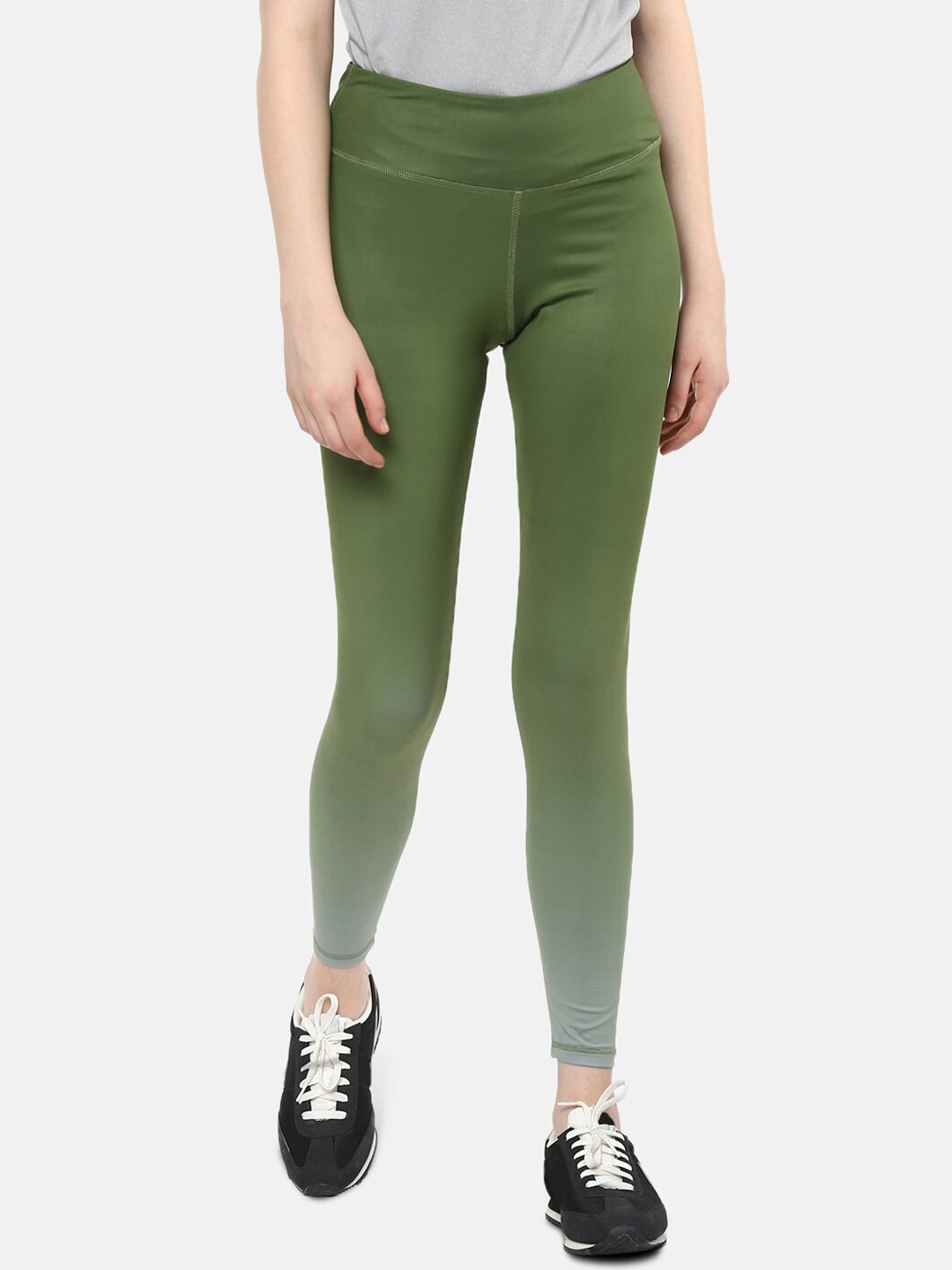 

FURO by Red Chief Women Green Cotton Ankle-Length Leggings