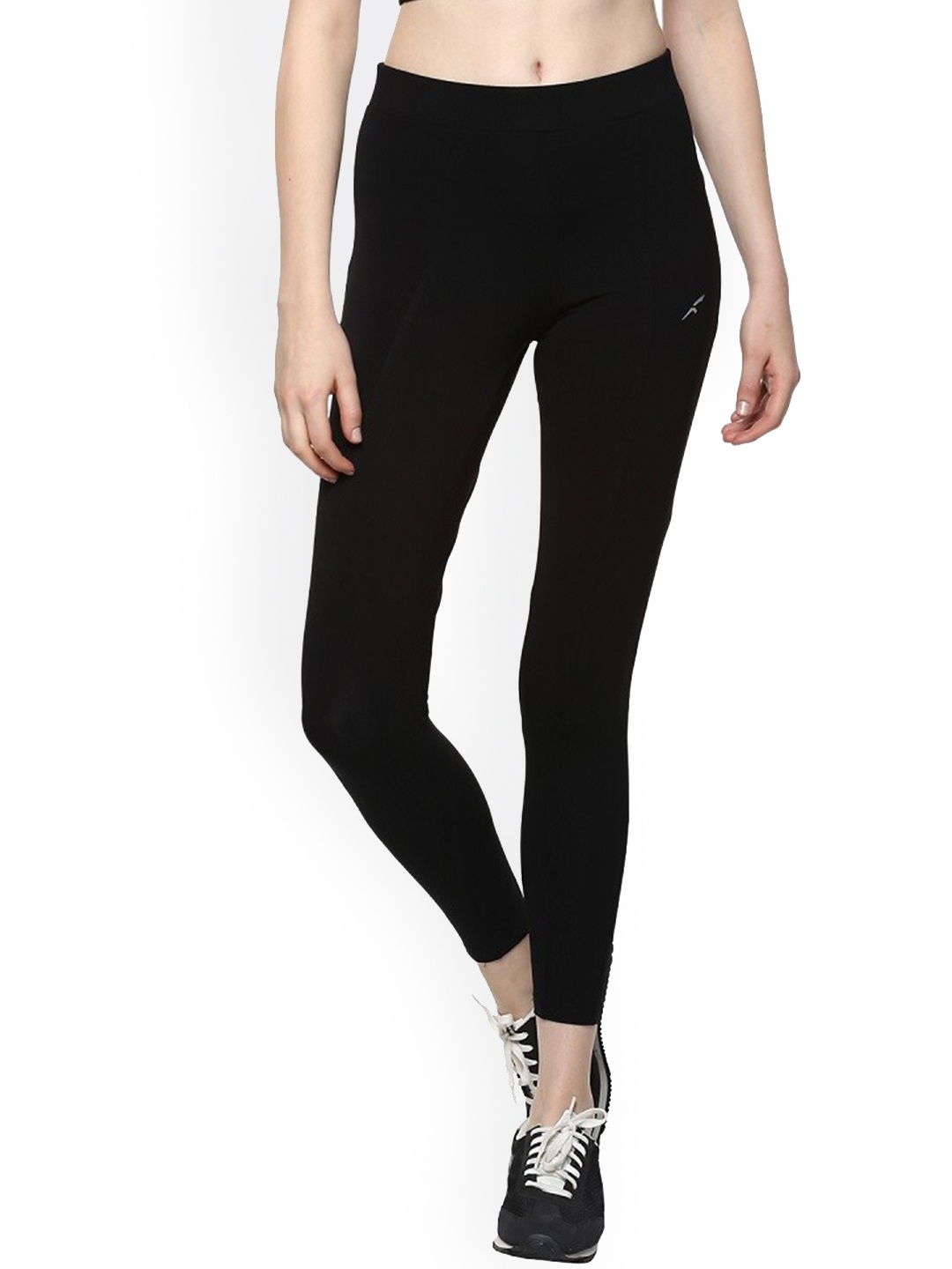 

FURO by Red Chief Women Black Cotton Solid Tights