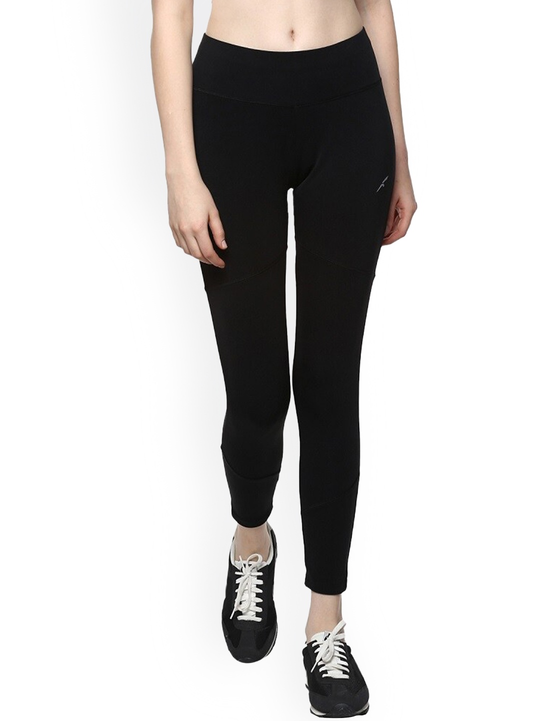 

FURO by Red Chief Women Black Cotton Solid Tights