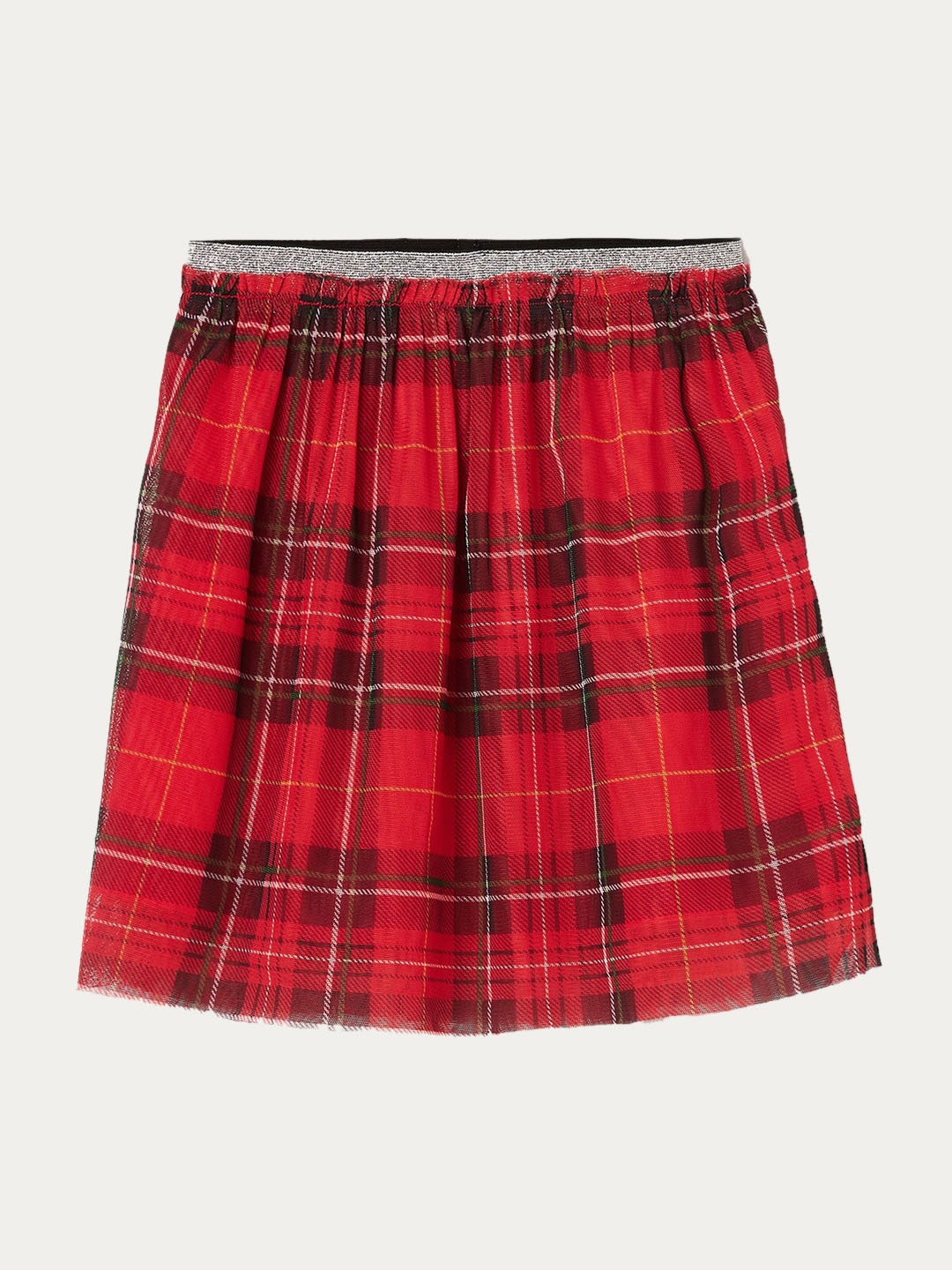 

Fame Forever by Lifestyle Girls Red Checked A-Line Mini Skirt