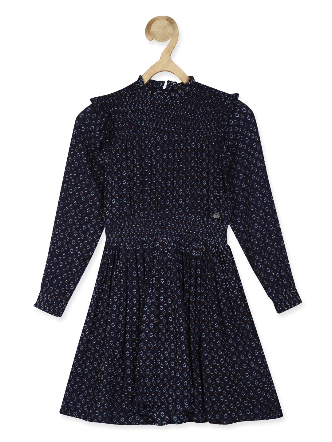 

Peter England Girls Navy Blue Cotton Dress