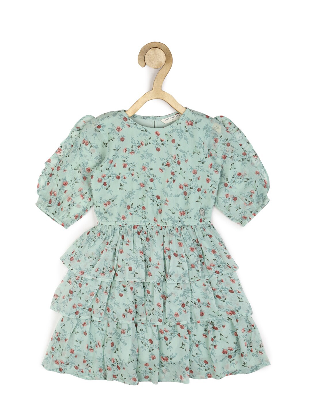 

Peter England Girls Blue Floral Dress