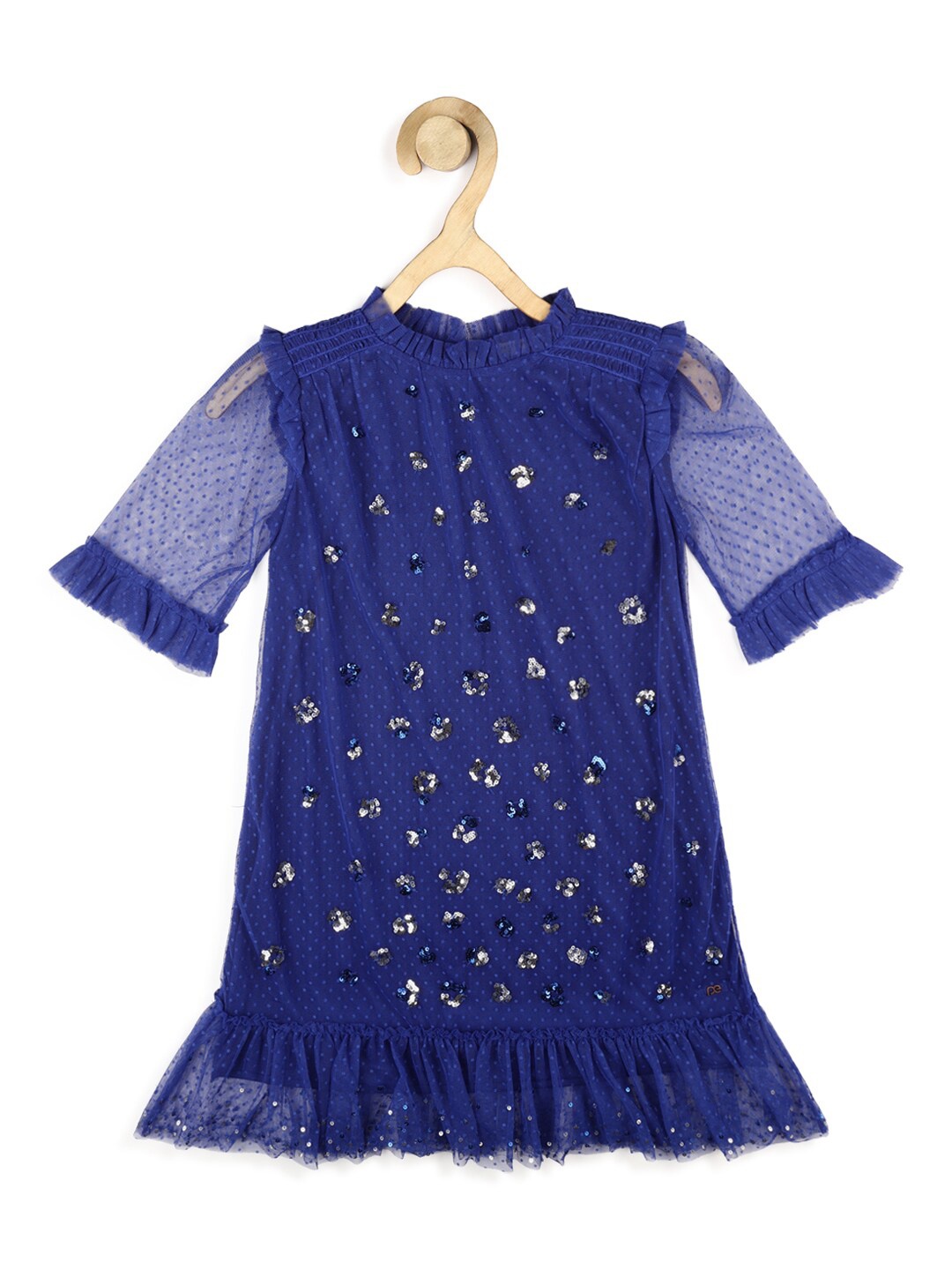 

Peter England Blue A-Line Dress
