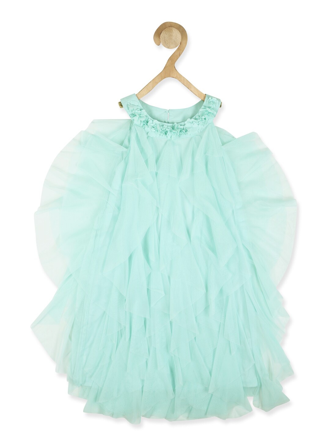

Peter England Green A-Line Dress