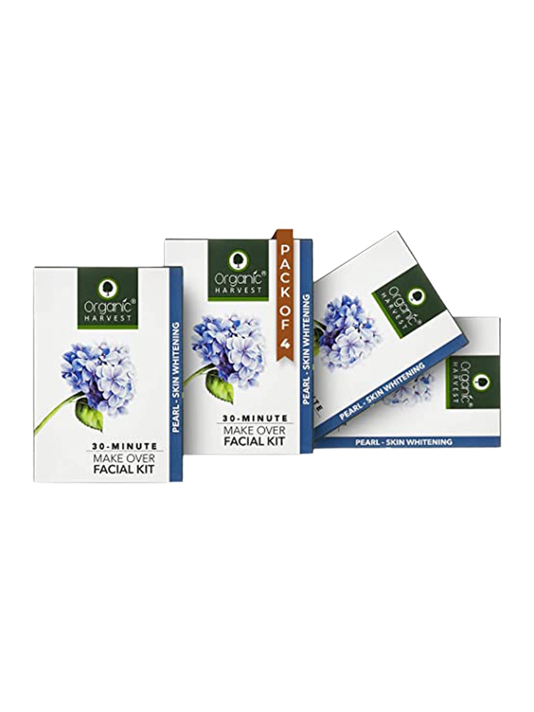 

Organic Harvest Pearl Skin Whitening Facial Kit 200ml, Blue