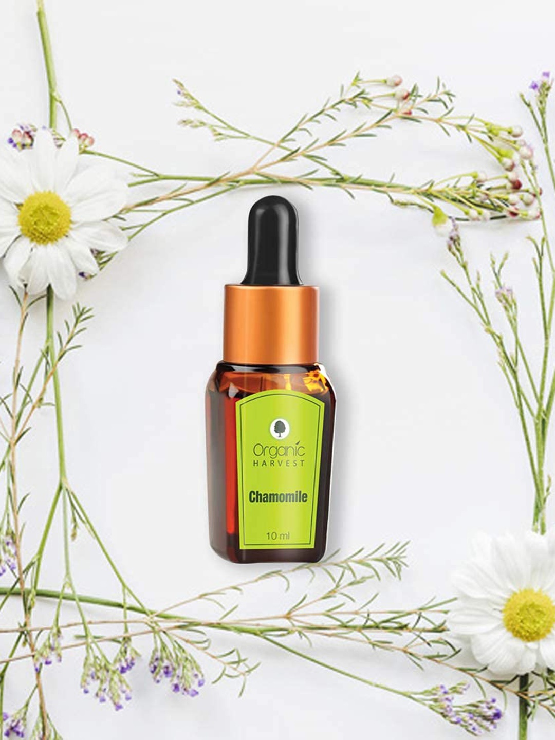 

Organic Harvest Chamomile Essential Oil For Calming 10 ml, Brown