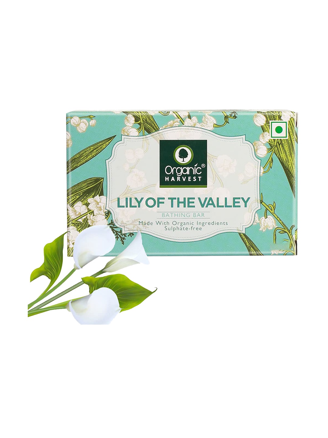 

Organic Harvest Lily Of Valley Soap Bathing Bar 125 gm, Blue