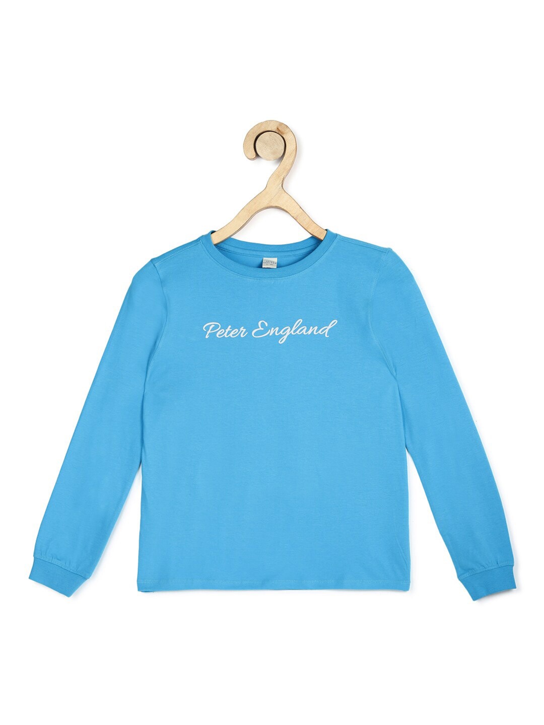 

Peter England Boys Blue Printed Pure Cotton Sweatshirt