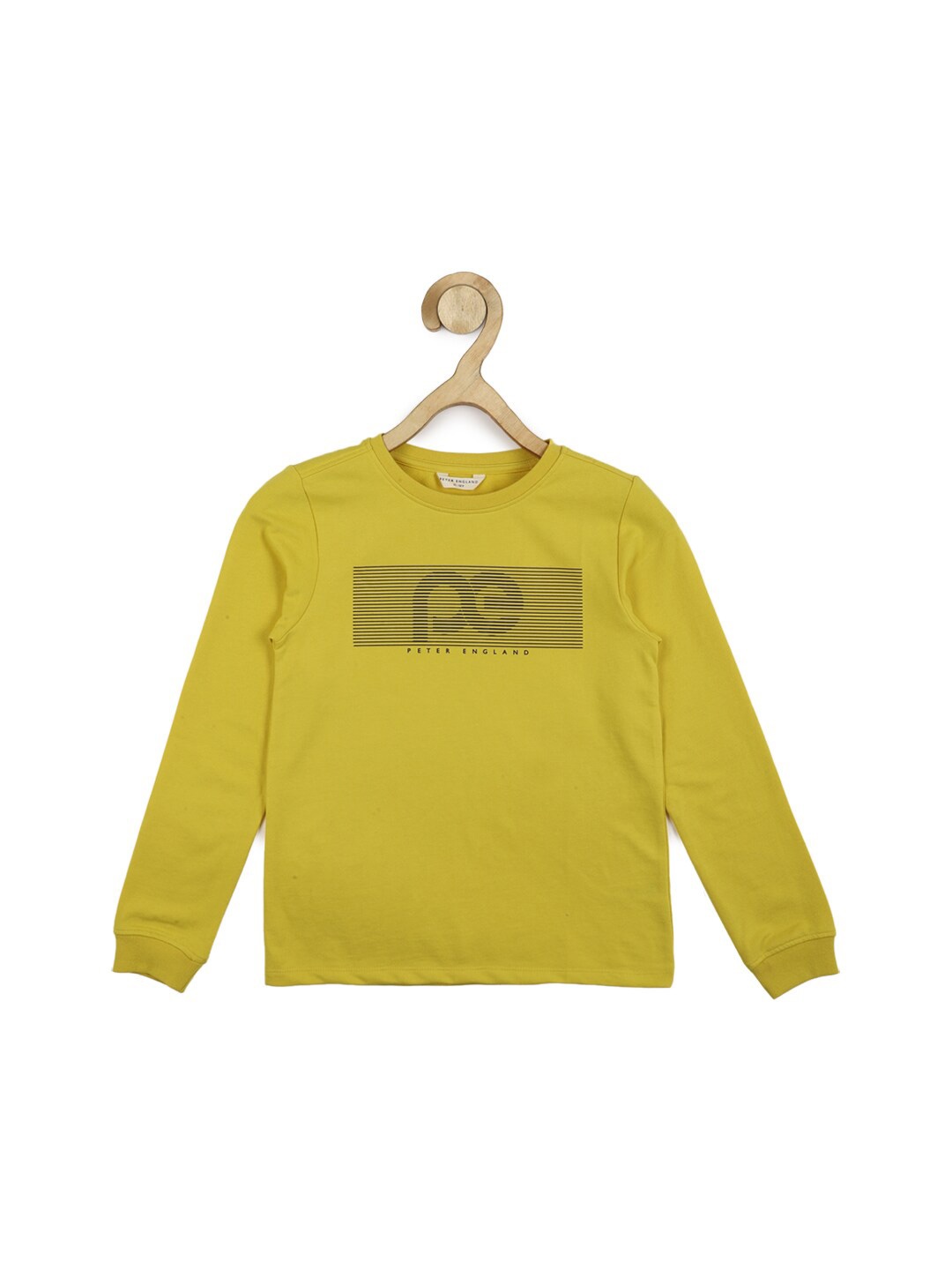 

Peter England Boys Yellow Printed Sweatshirt