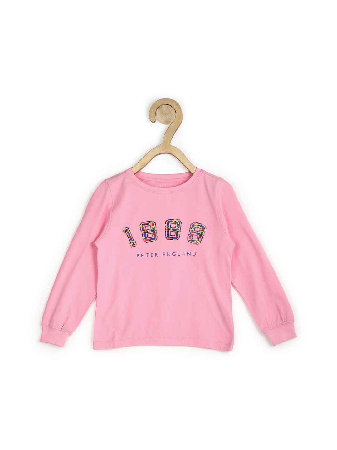 

Peter England Boys Typography Printed Cotton Sweatshirt, Pink