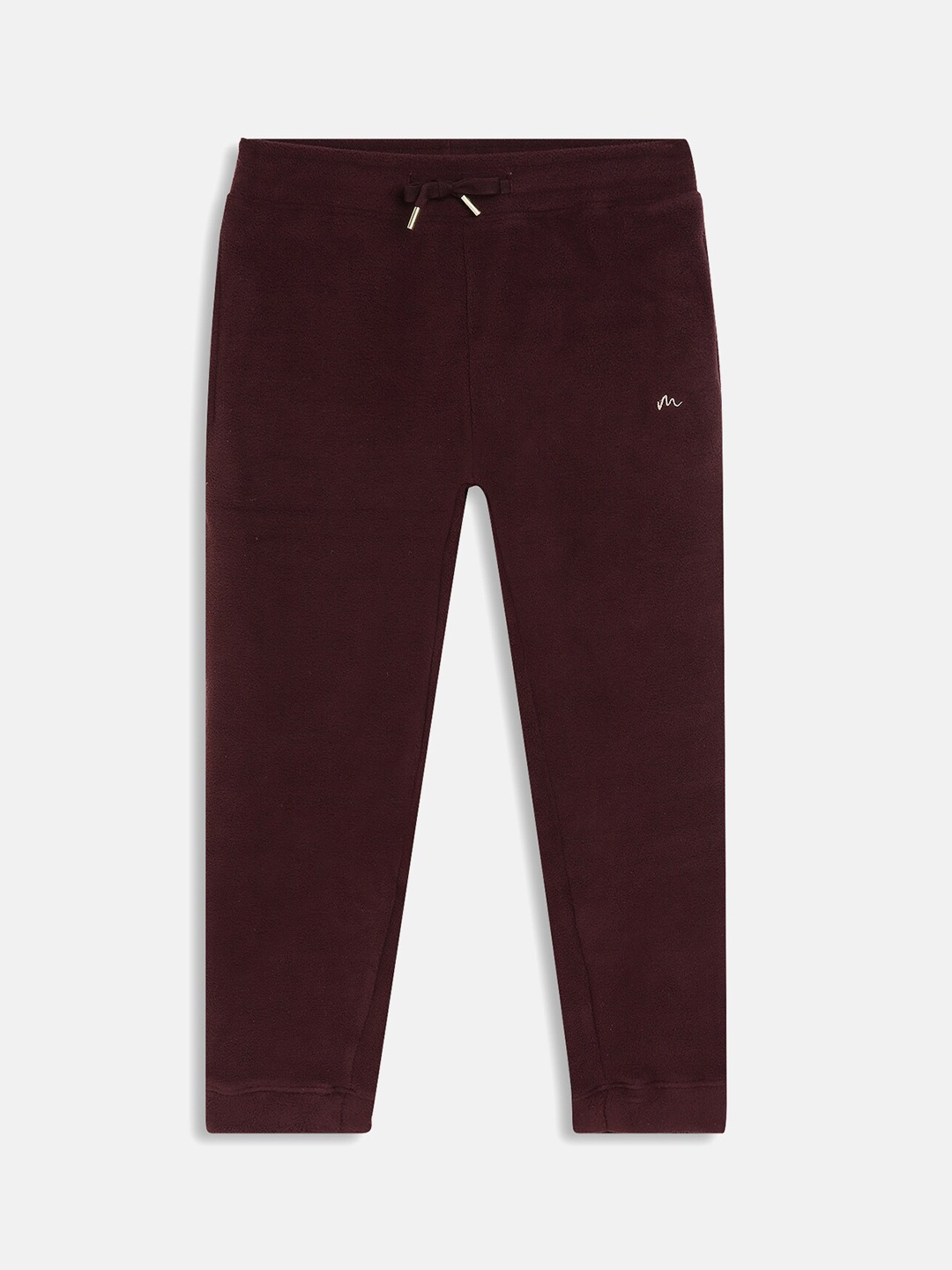 

METTLE Girls Maroon Solid Regular Fit Joggers