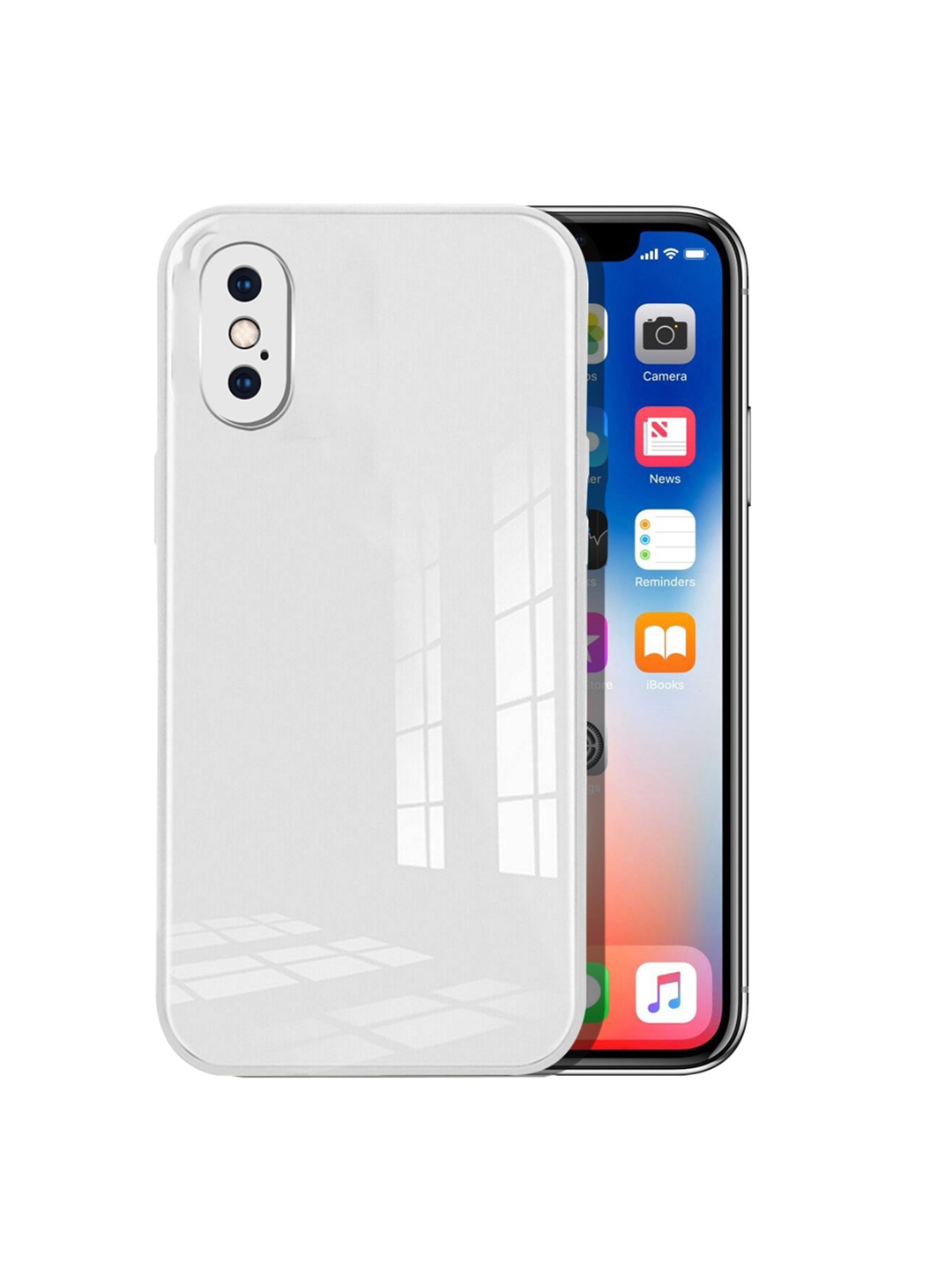 

Karwan White Solid Apple iPhone X Back Cover