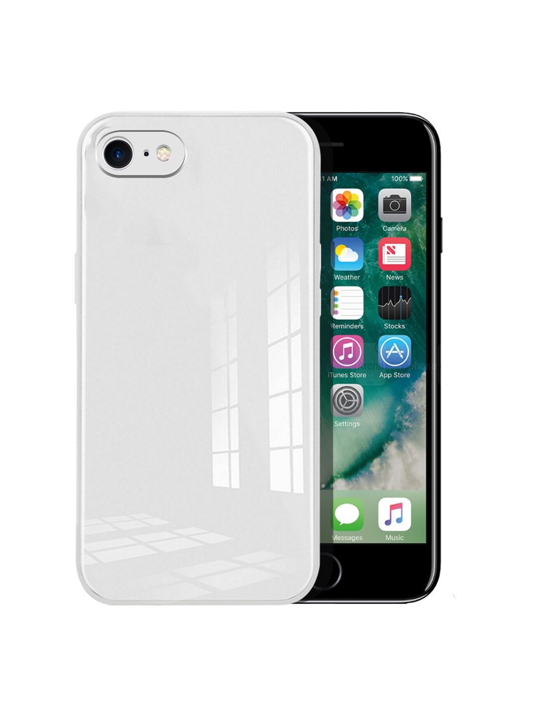 

Karwan White Solid iPhone SE 2020 Back Case