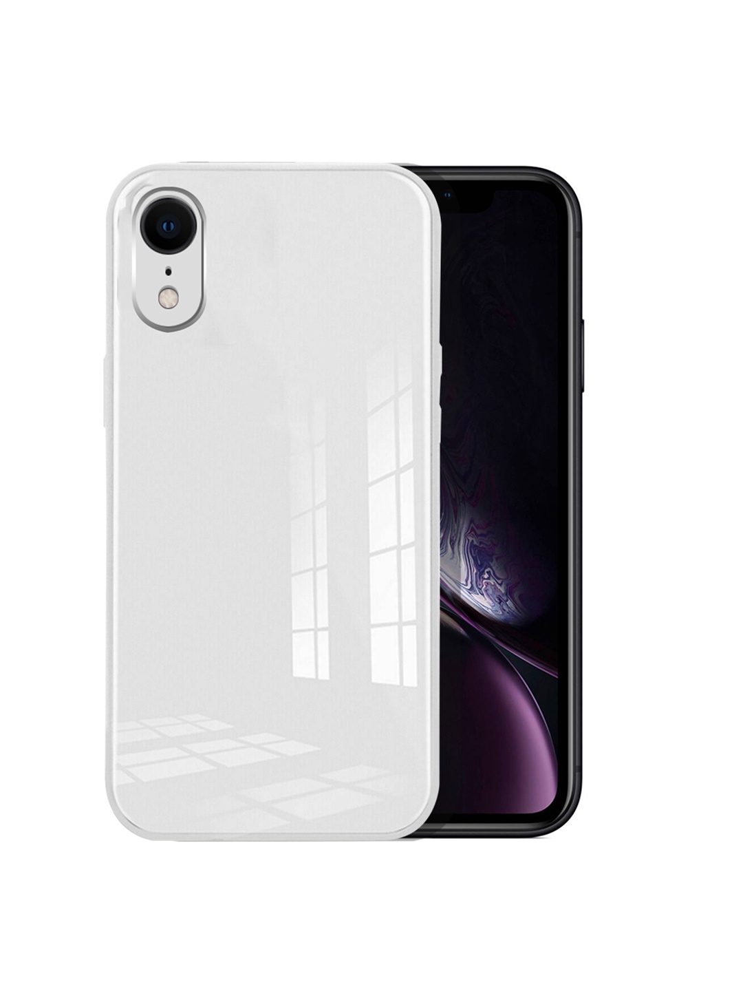 

Karwan White Solid iPhone XR Phone Back Case