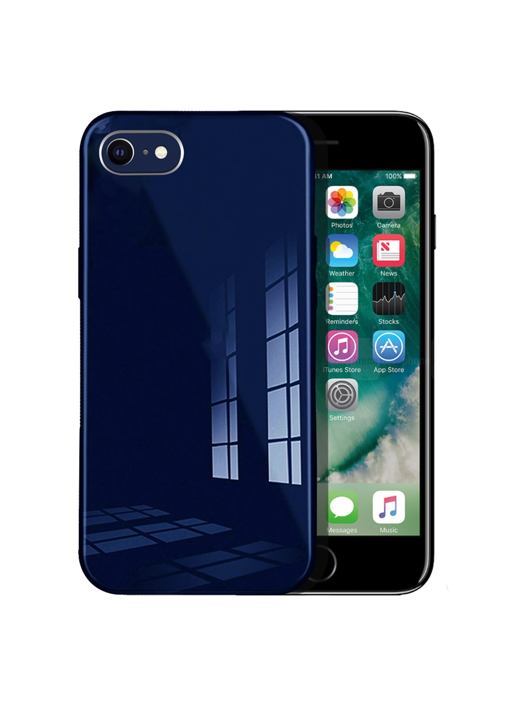 

Karwan Blue Solid iPhone 7 & 8 Back Cover