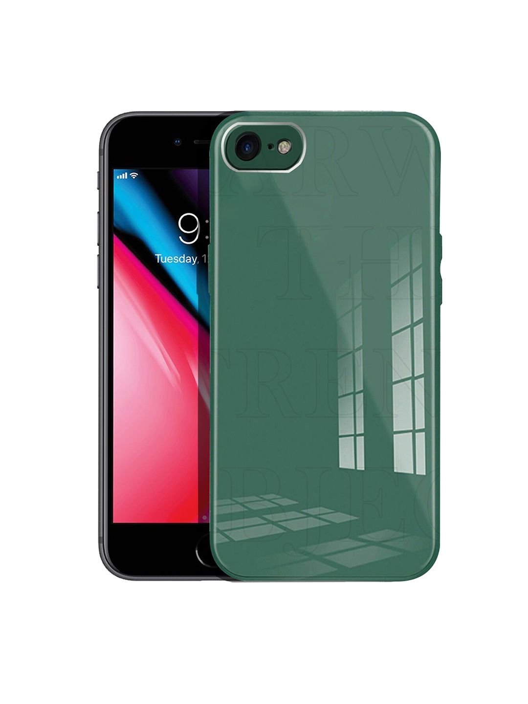 

Karwan Green Solid iPhone 7 & iPhone 8 Shock Proof Back Case