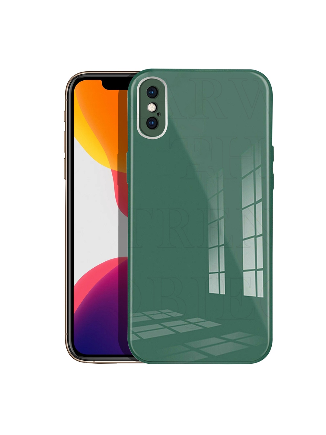 

Karwan Green Solid iPhone XS Max Shock Proof Back Case