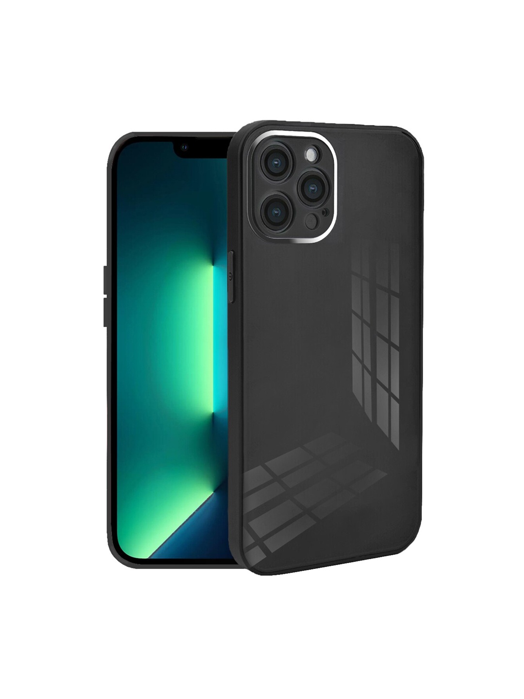 

Karwan Black Solid iPhone 12 Back Cover