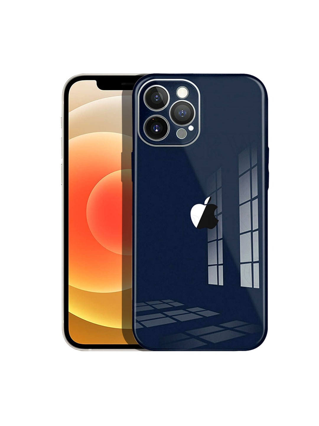 

Karwan Blue Solid iPhone 12 Pro Shock Proof Back Case