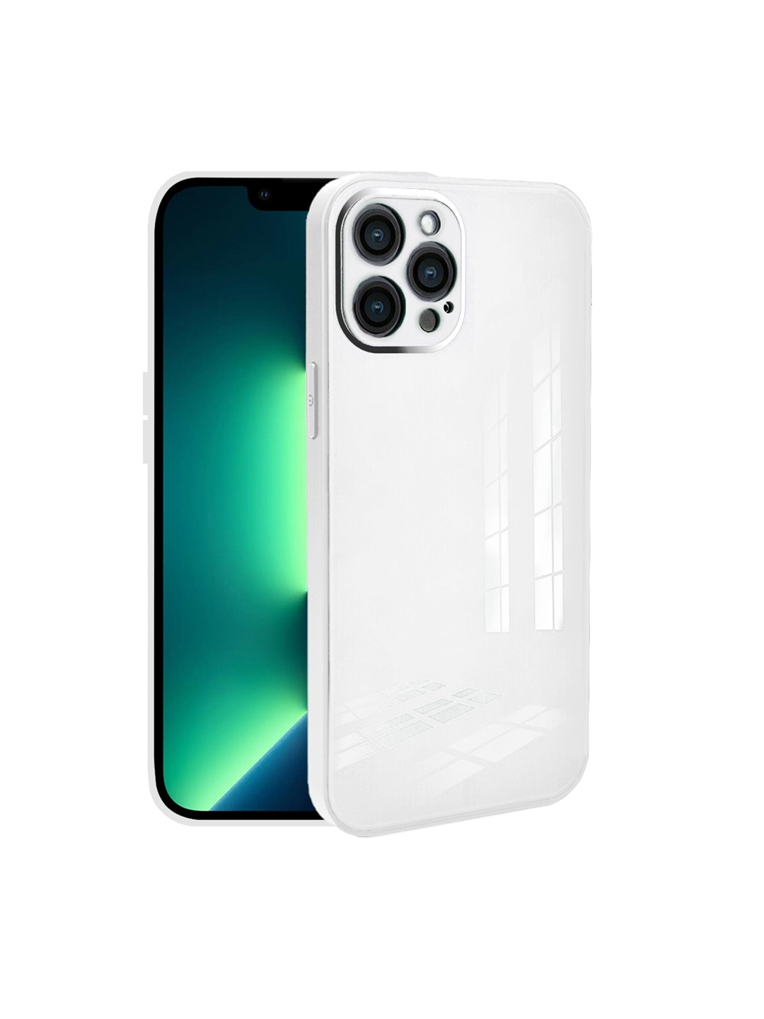

Karwan White Solid iPhone 13 Pro Mobile Phone Case