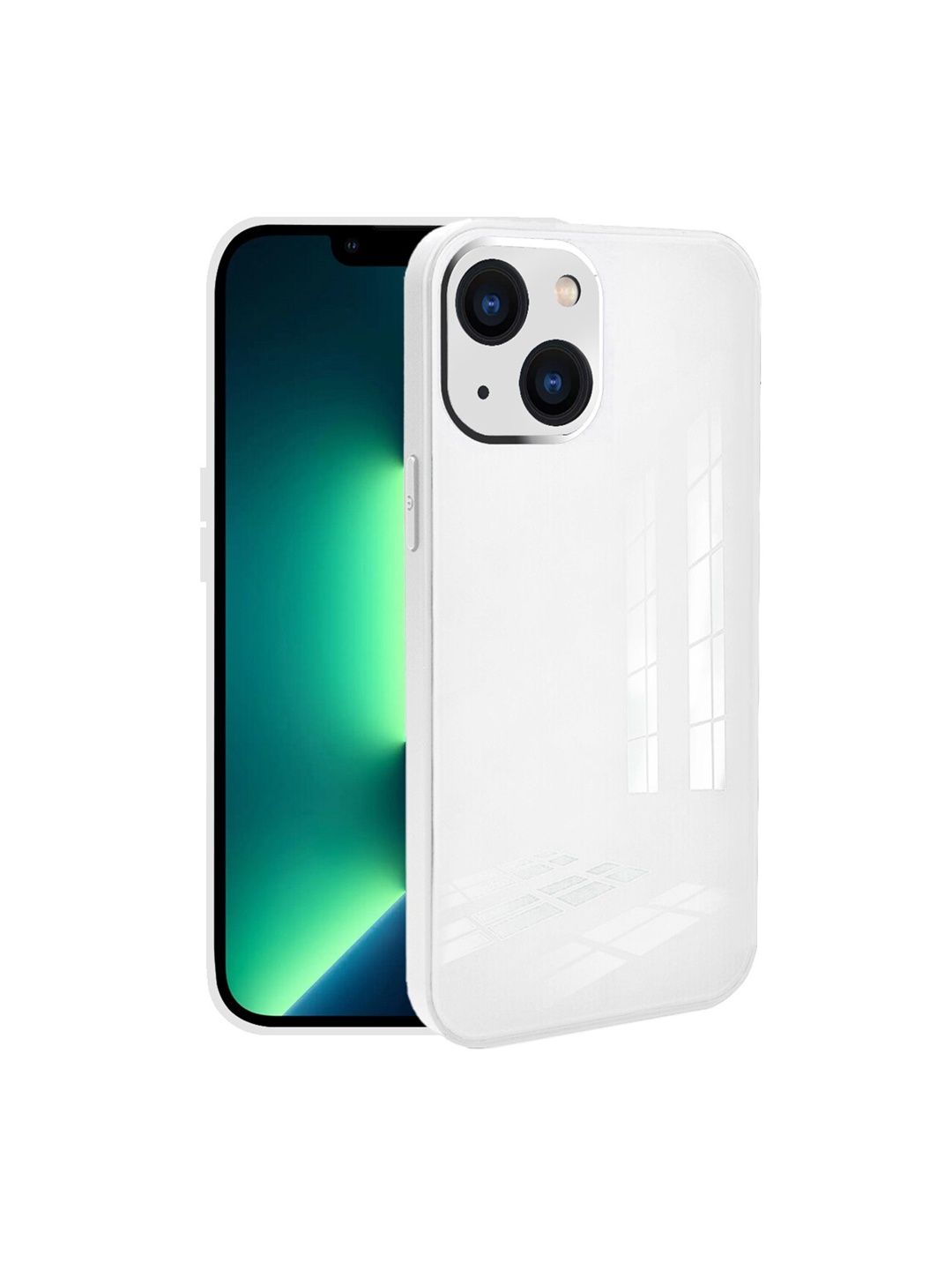 

Karwan White Solid iPhone 13 Mini Shock Proof Back Case