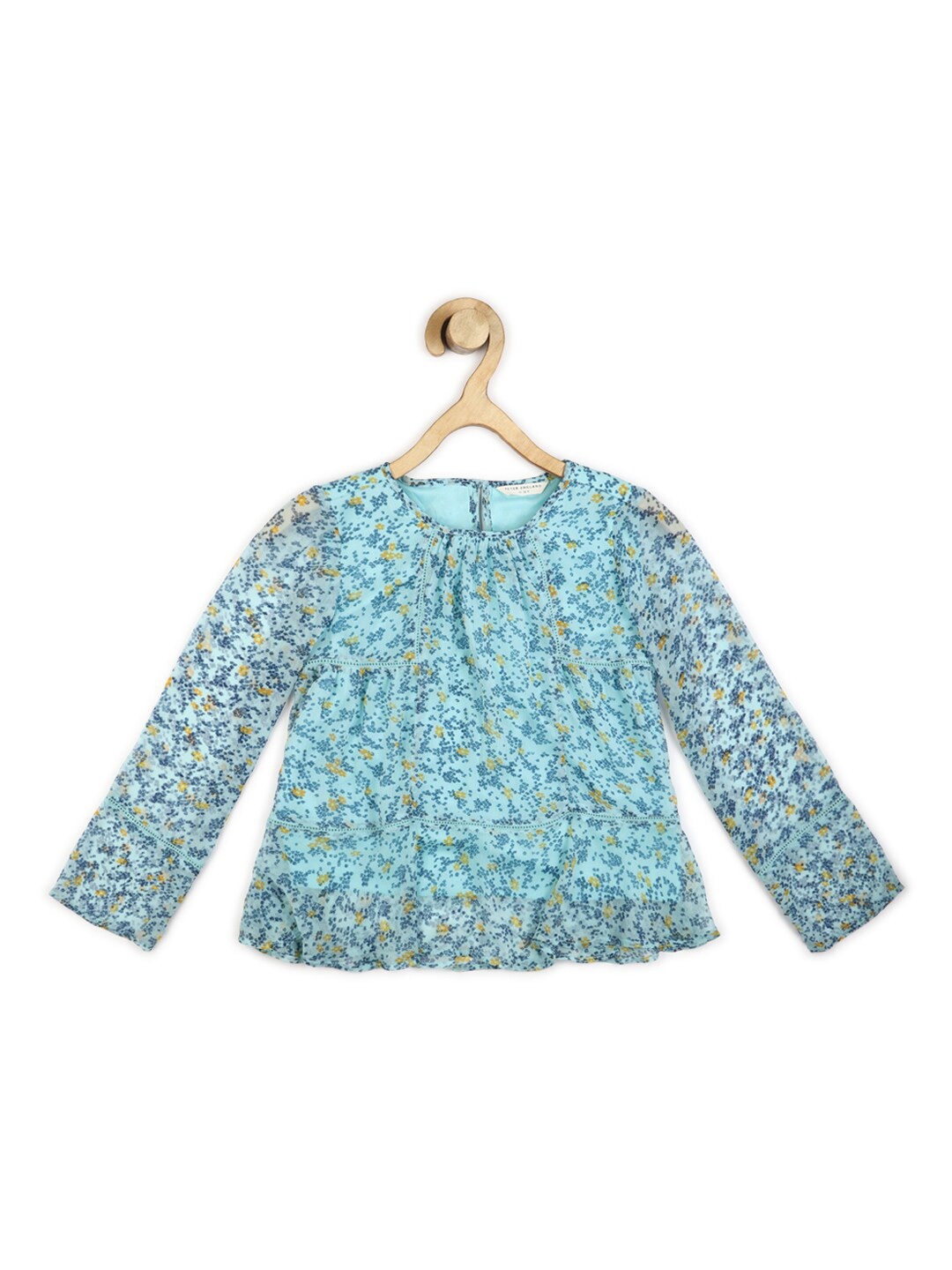 

Peter England Blue Floral Print Top