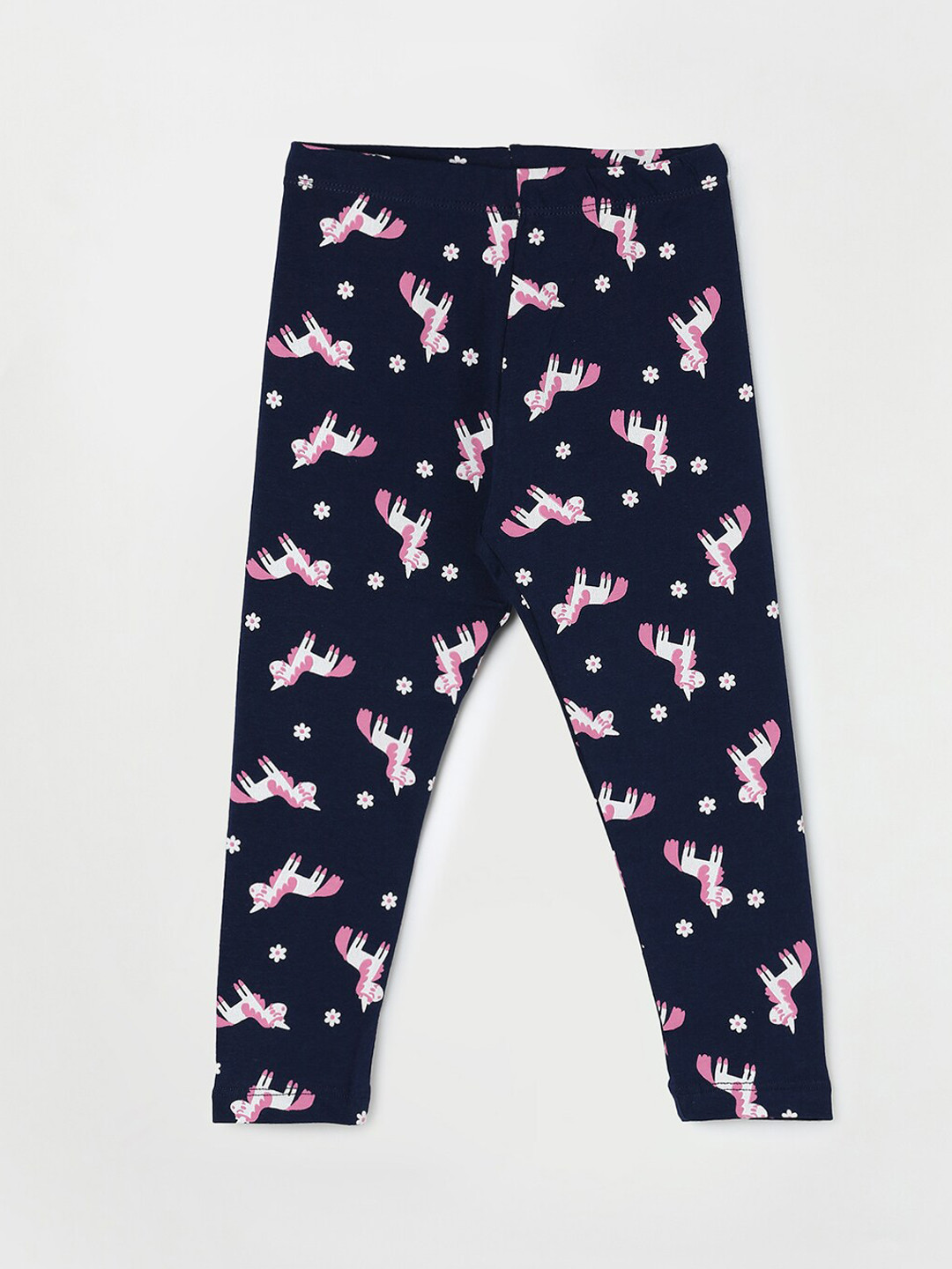 

Fame Forever by Lifestyle Girls Blue Printed Cotton Ankle Length Leggings