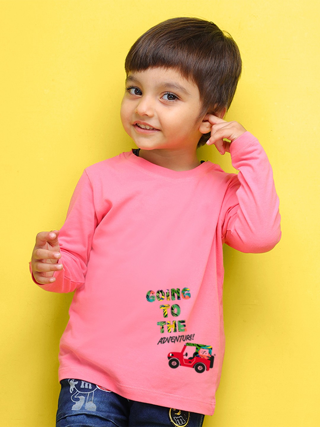 

NUSYL Kids Yellow Polo Collar T-shirt