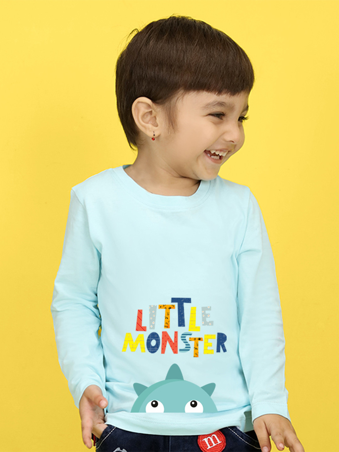 

NUSYL Kids Pink Printed Polo Collar T-shirt