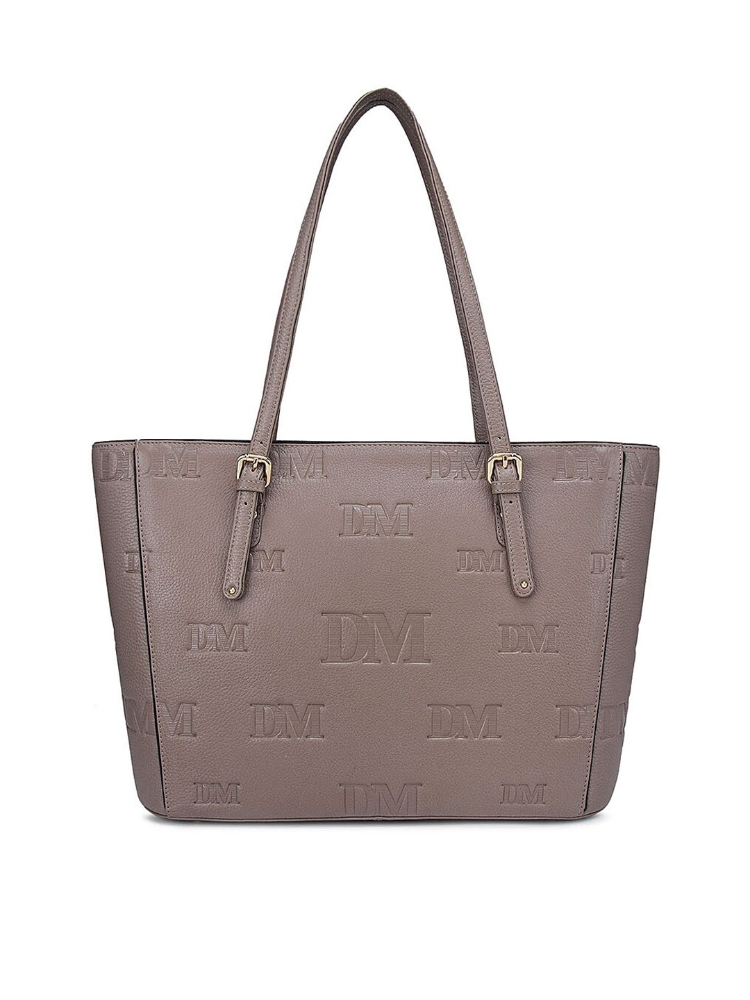 

Da Milano Brown Textured Leather Bowling Shoulder Bag
