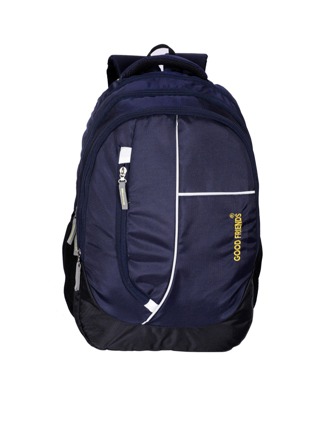 

GOOD FRIENDS Unisex Navy Blue Brand Logo Light Weight Waterproof Laptop Backpack