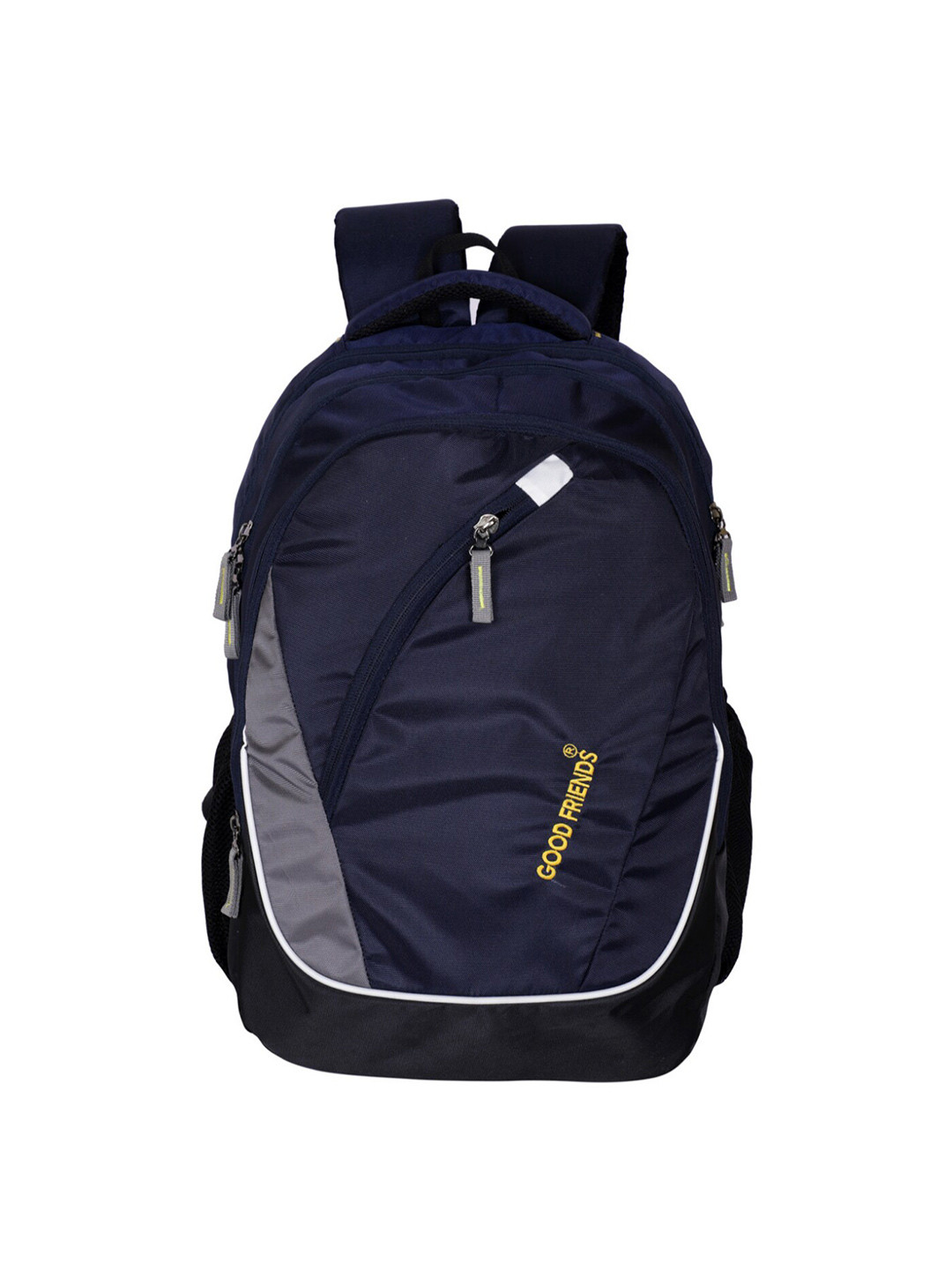

GOOD FRIENDS Unisex Navy Blue Brand Logo Light Weight Waterproof Laptop Backpack