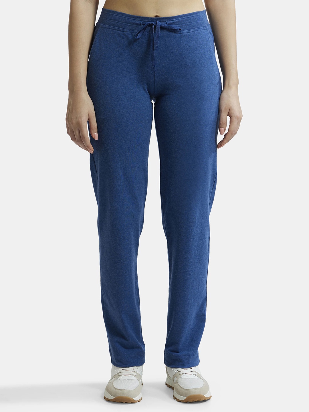 

Jockey Super Combed Cotton Stretch Relaxed Fit Trackpants-1302, Blue