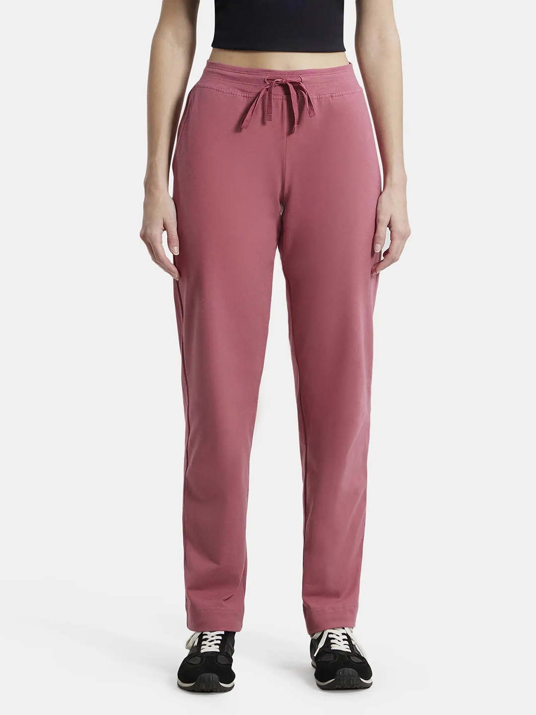 

Jockey Super Combed Cotton Stretch Relaxed Fit Trackpants -1302, Pink