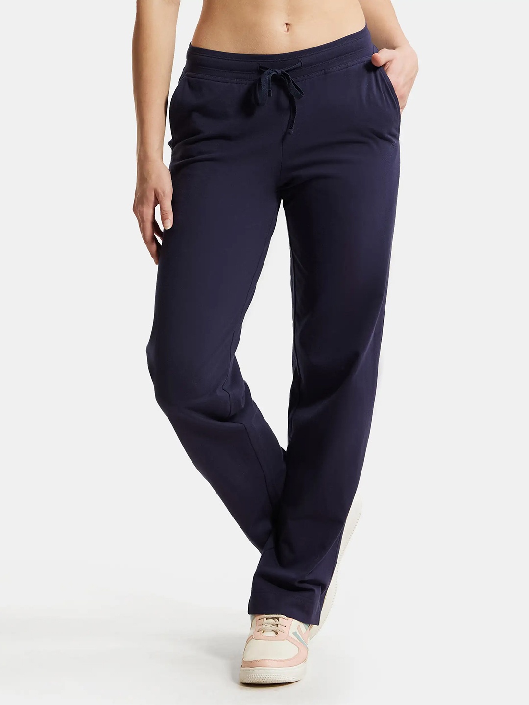 

Jockey Super Combed Cotton Stretch Relaxed Fit Trackpants -1302, Blue