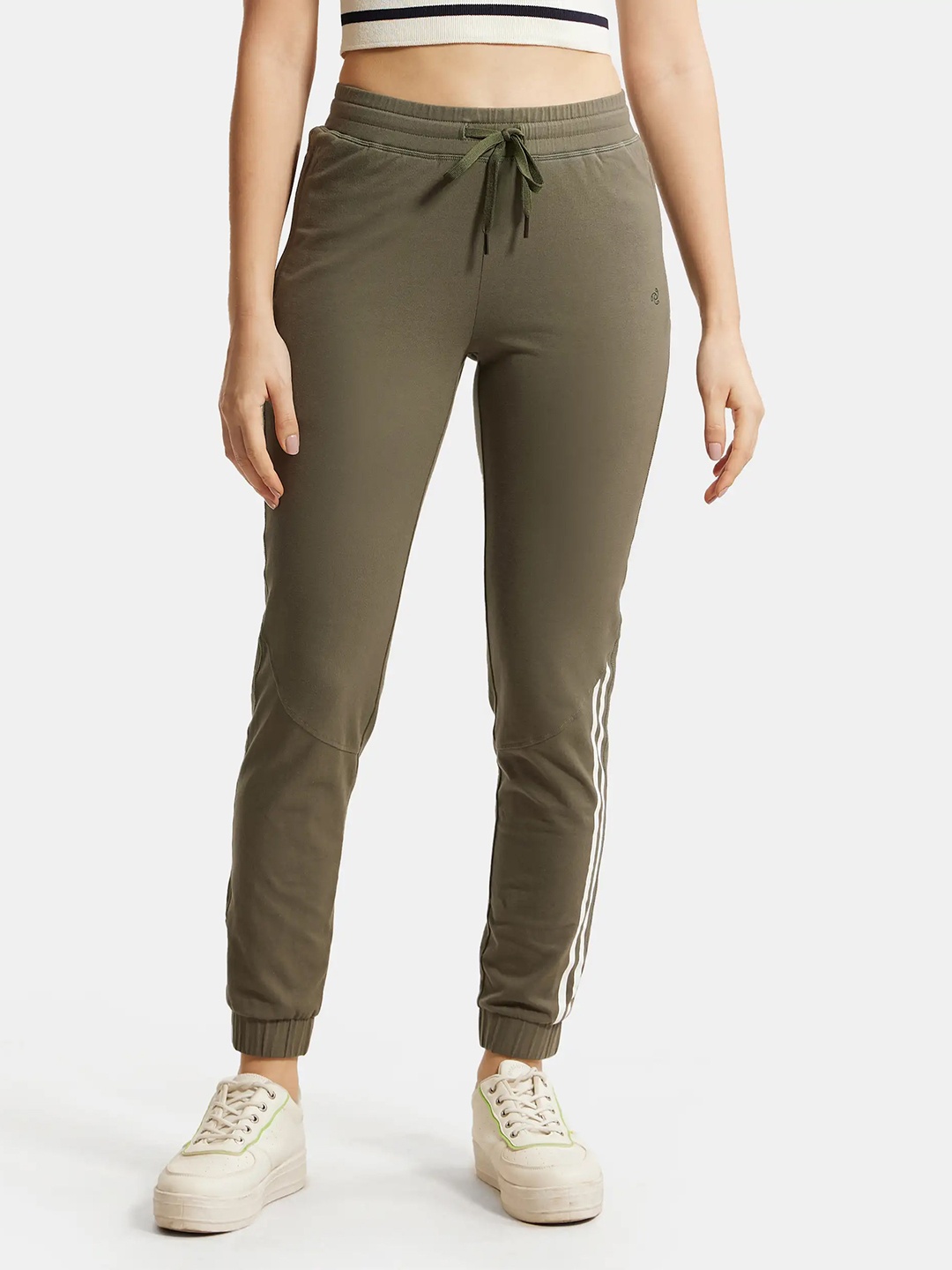 

Jockey Super Combed Cotton Stretch Slim Fit Joggers -A108, Olive