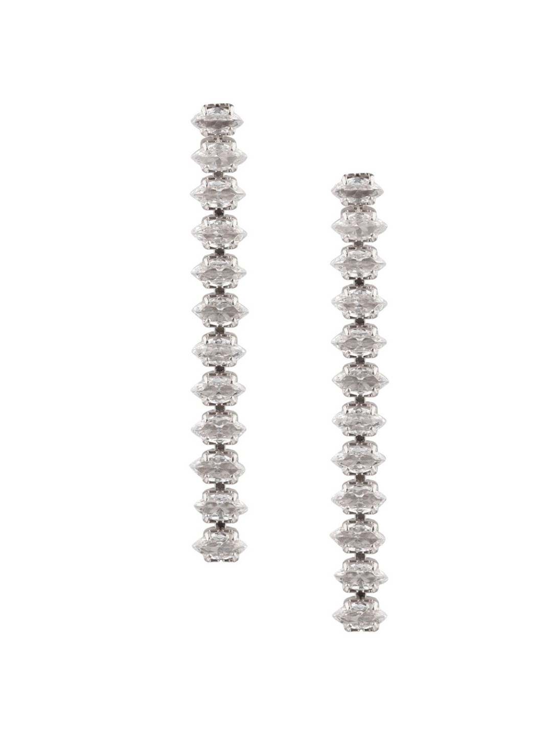 

Efulgenz Silver-Toned Contemporary Drop Earrings
