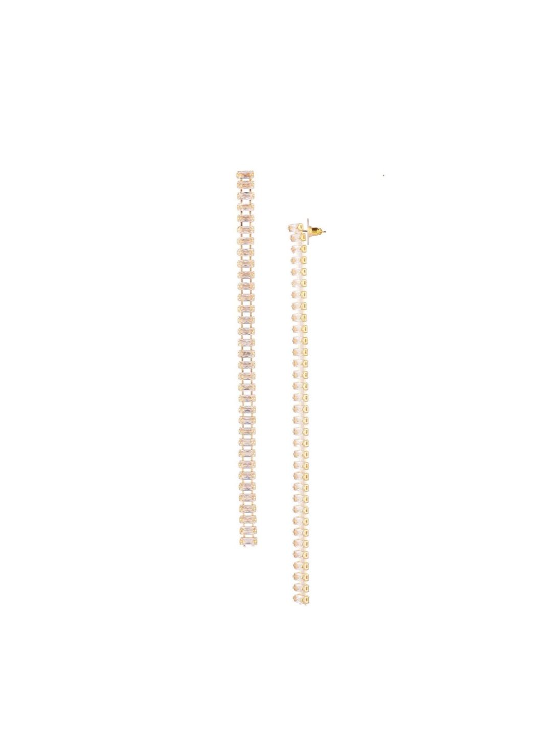

Efulgenz Gold-Toned Contemporary Drop Earrings