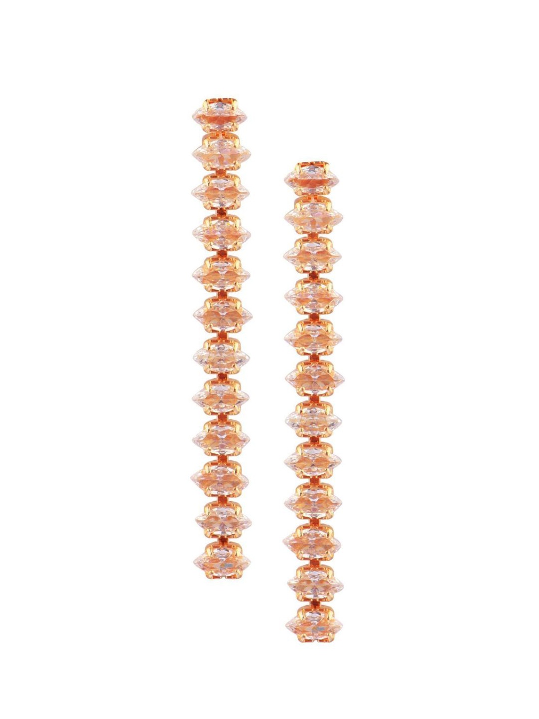 

Efulgenz Gold-Toned Contemporary Drop Earrings