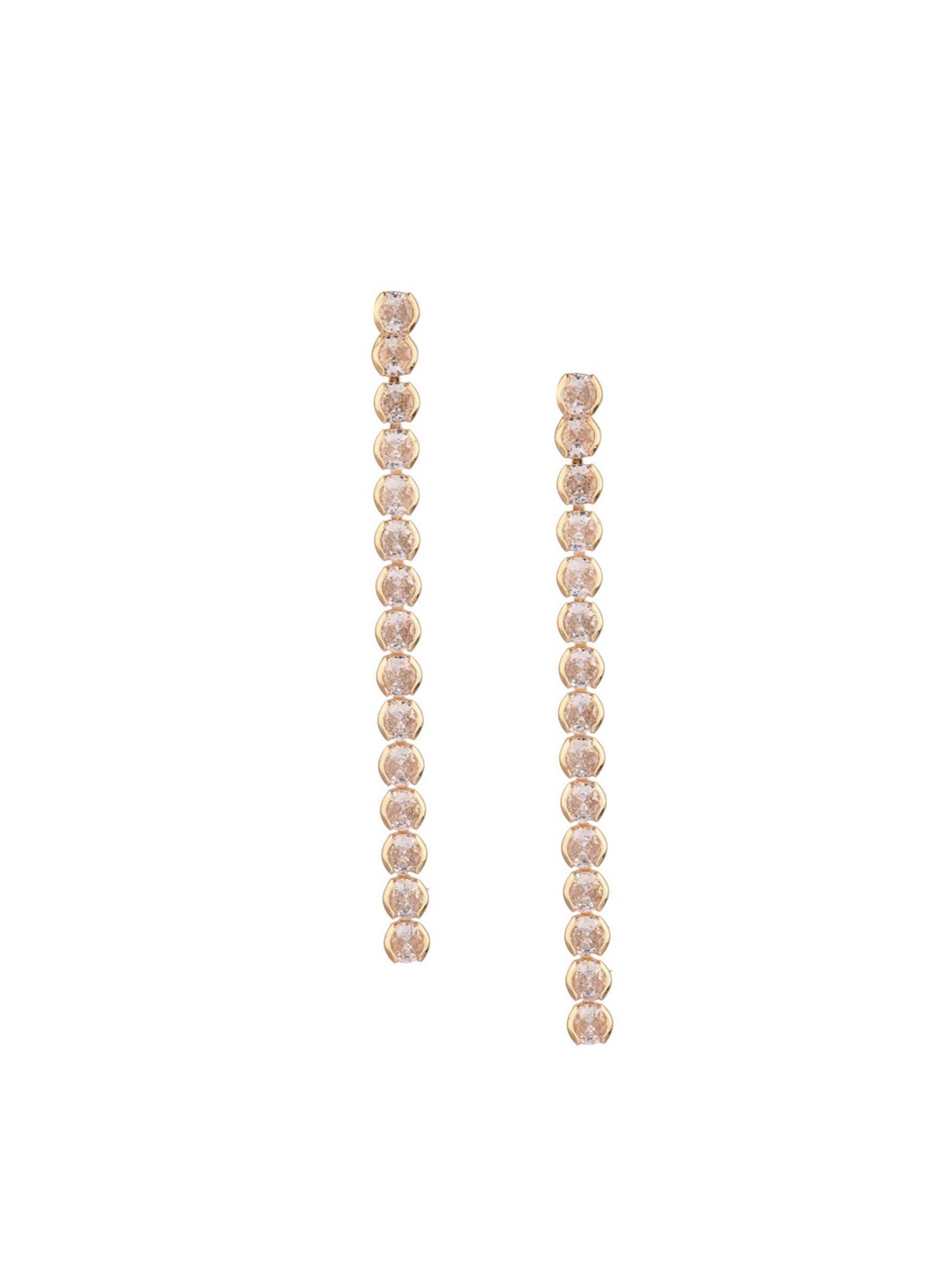 

Efulgenz Gold-Toned Contemporary Drop Earrings