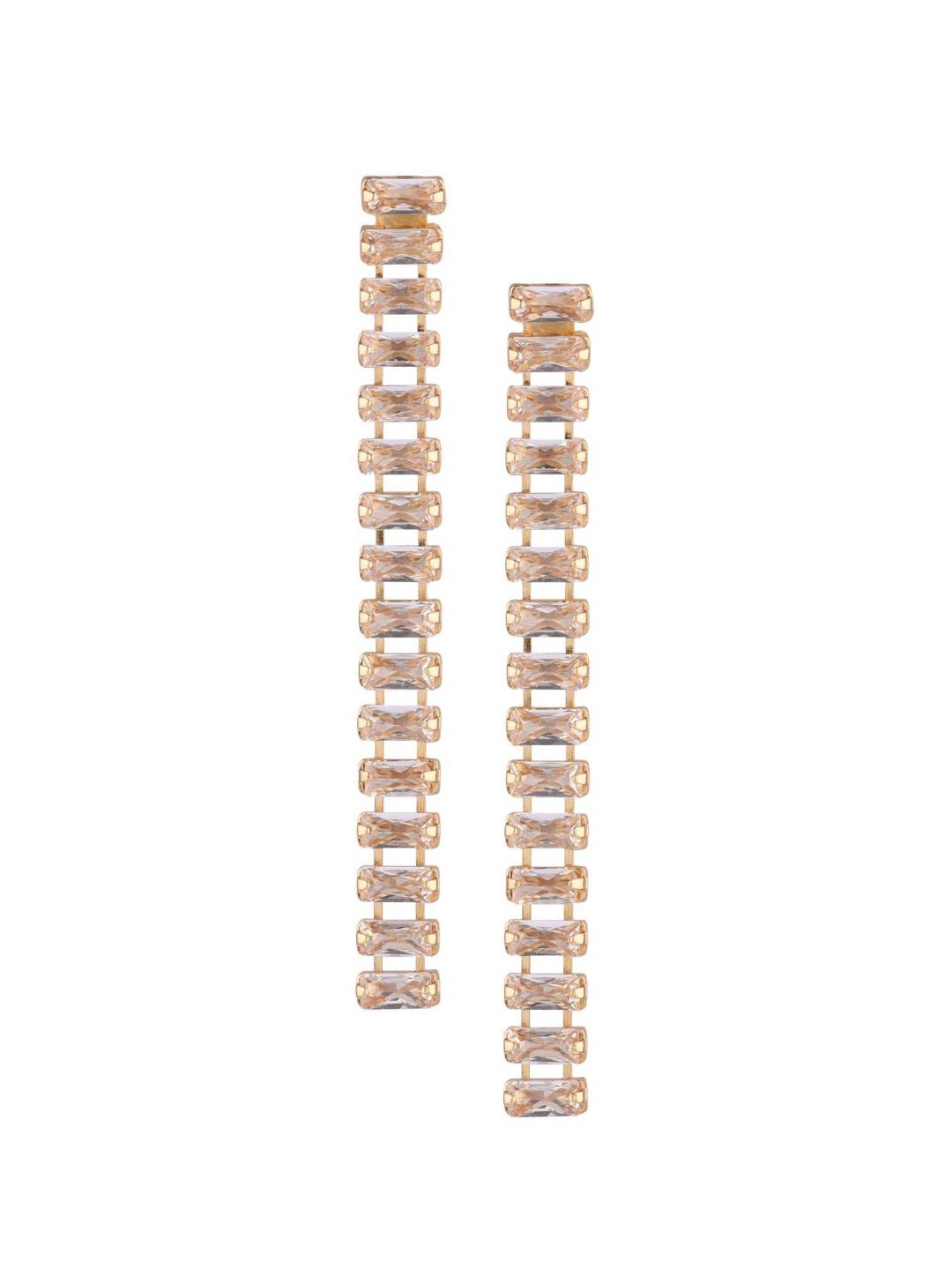 

Efulgenz Gold-Plated Contemporary Drop Earrings